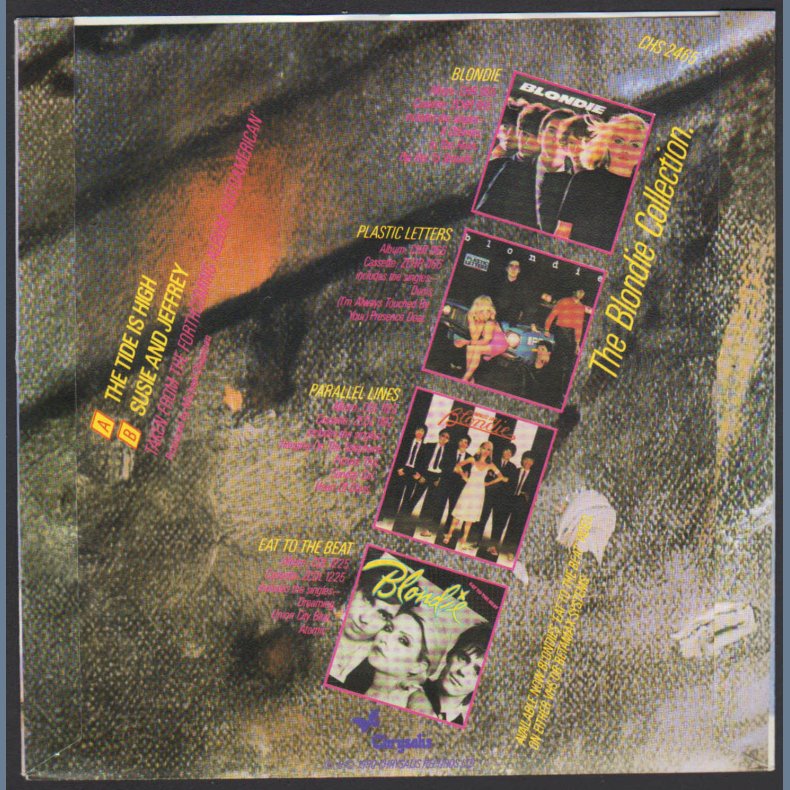 The Tide Is High b/w Susie And Jeffrey -  Original 1980 Swedish Chrysalis label 2-track 7" Single