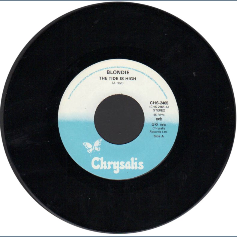 The Tide Is High b/w Susie And Jeffrey -  Original 1980 Swedish Chrysalis label 2-track 7" Single