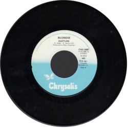 Rapture b/w Walk Like Me -  Original 1981 Swedish Chrysalis label 2-track 7" Single