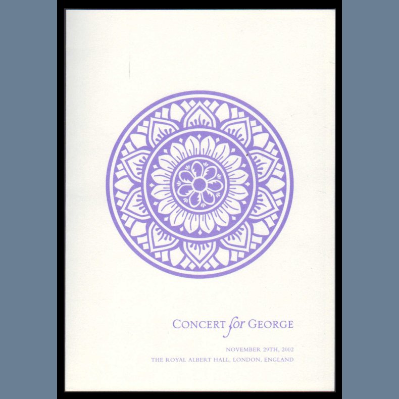 Concert For George - Original 2002 UK Royal Albert Hall 32-page Programme &amp; Schedule/Artist list
