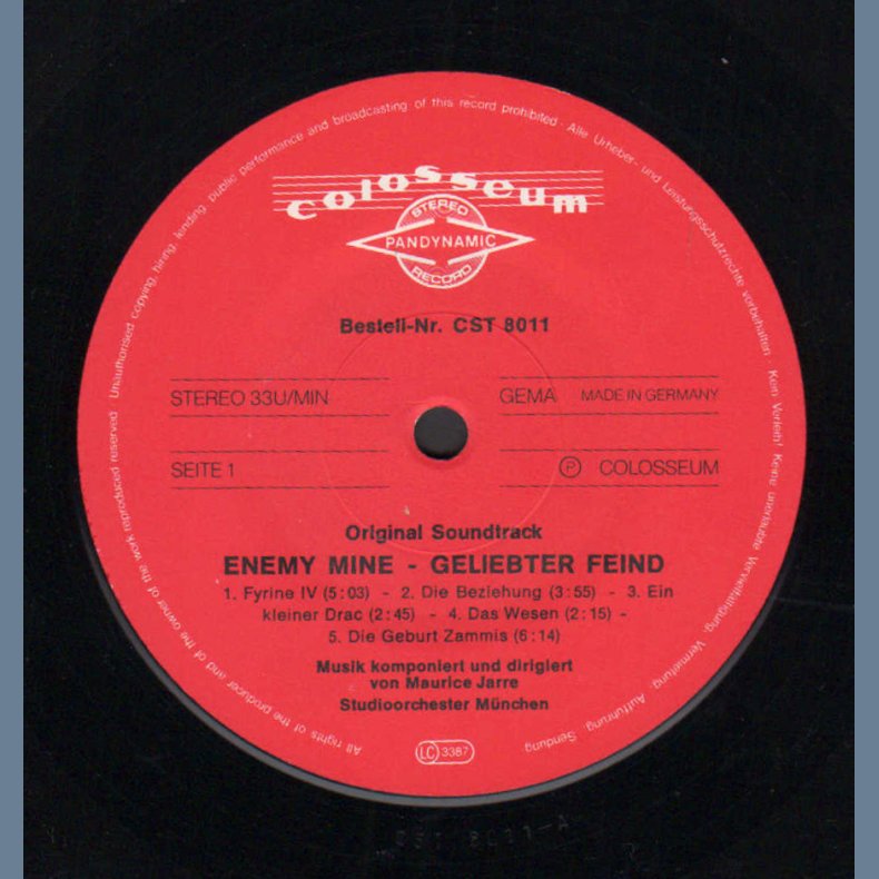 Enemy Mine - Geliebter Feind - 1985 German Colusseum label 10-track LP