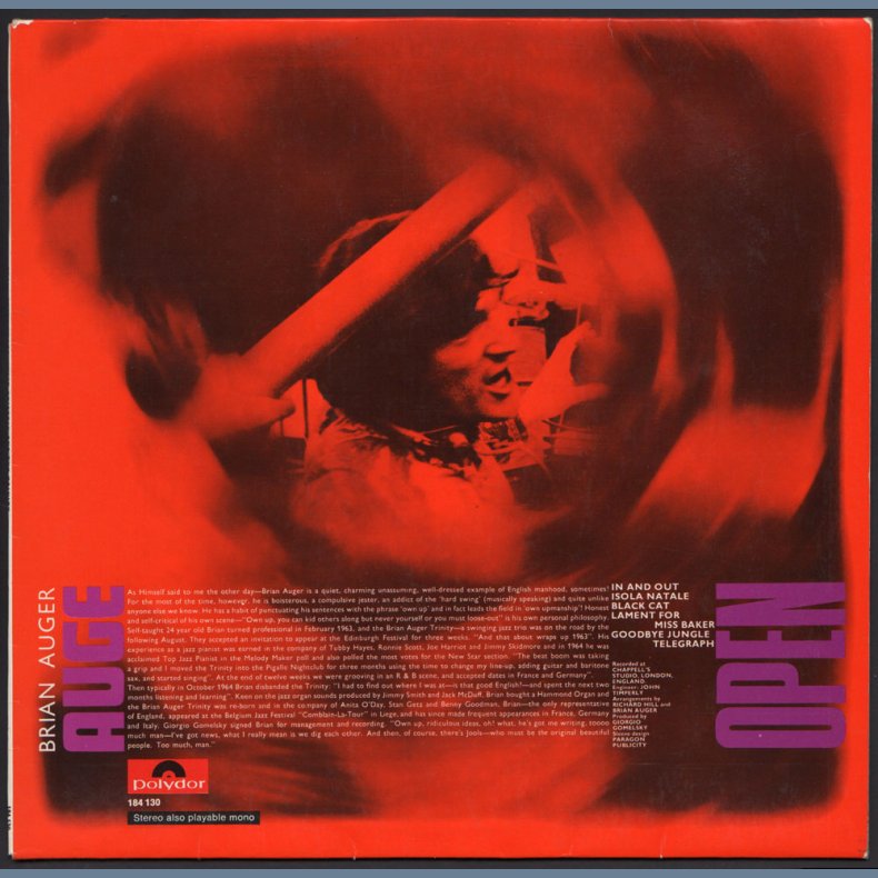 Open - Original 1969 German pressed Polydor label 10-track Vinyl LP