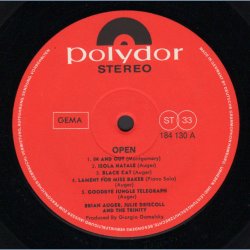 Open - Original 1969 German pressed Polydor label 10-track Vinyl LP