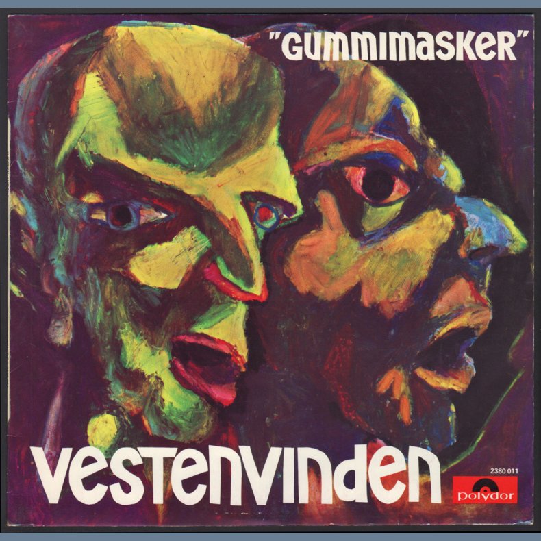 Gummimasker - Original 1971 Norwegian Pressed Polydor label vinyl 9-track LP