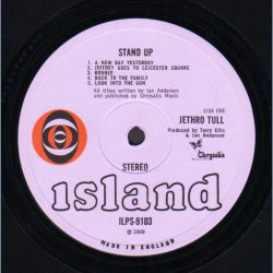 Stand Up - Original 1969 UK Island label 10-track Stereo LP - Pink 'Eye' Label Issue