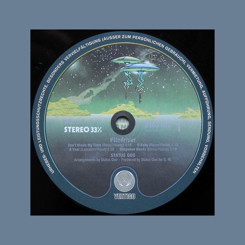 Piledriver - UK Swirl Label Issue