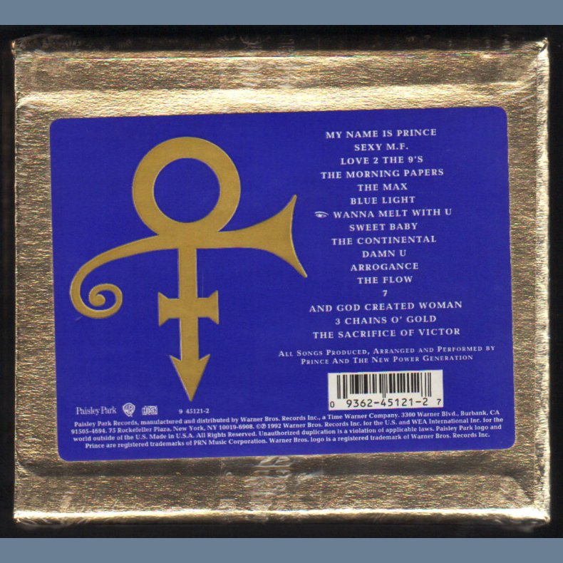 Love Symbol - Original 1992 US Warner Bros label 18-track Limited CD - Embossed Gold Slipcase Issue