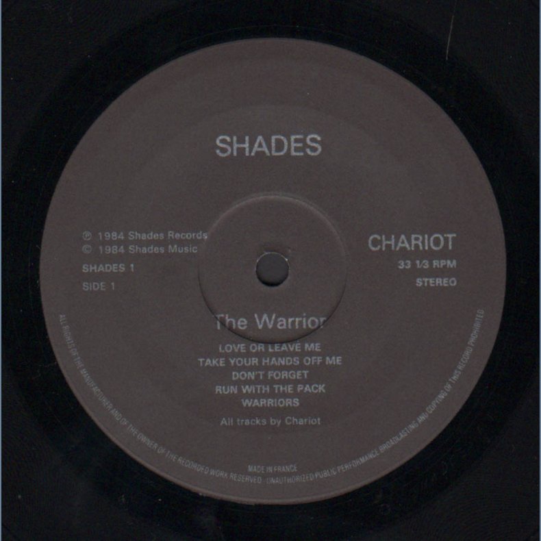 The Warrior - Original 1984 UK Shades label 10-track LP