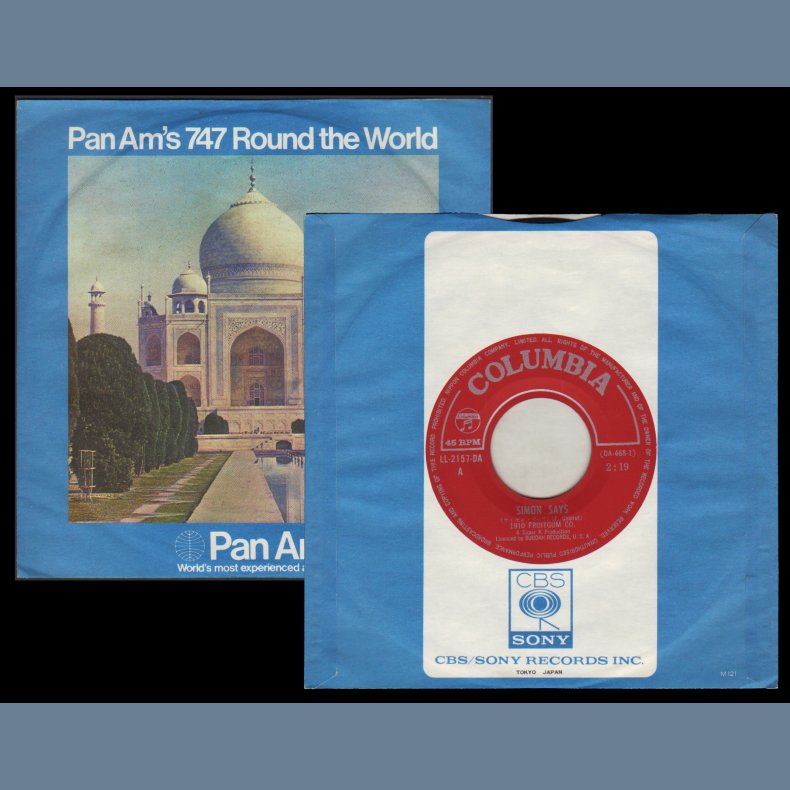 Simon Says b/w Reflections From The Looking Glass - Original 1968 Japanese 2-track 7" Single