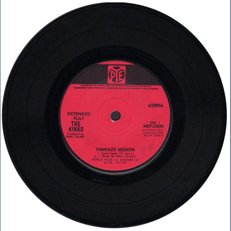 Kinksize Session - Original 1964 UK Pye label 4-track 7"EP