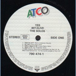 9012Live: The Solos - 1985 German Atco label 7-track LP
