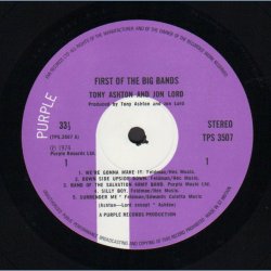 First of the Big Bands - Original 1974 UK Purple label 9-track LP