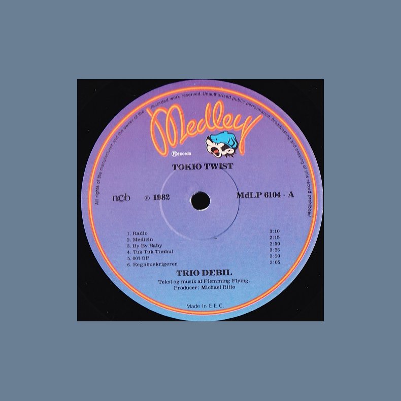 Tokyo Twist - Original 1982 Danish Medley label 12-track LP