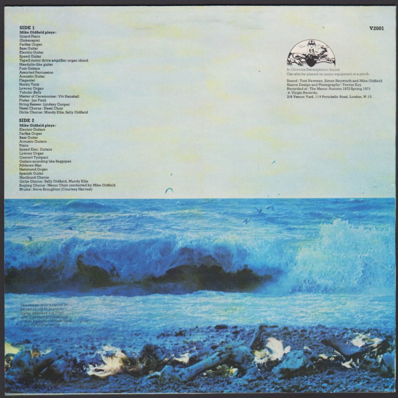 Tubular Bells - 1977 UK Virgin label 2-track LP - Green 'Twin Virgin' Logo Labels