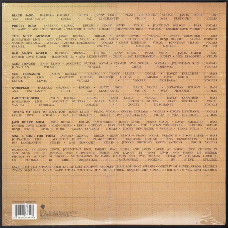 Acid Tongue - Original 2008 US Warner bros label 11-track LP