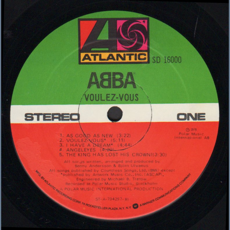 Voulez Vous - Original 1979 US Atlantic label 10-track LP