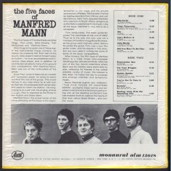 The Five Faces Of Manfred Mann - Original 1964 US Ascot label 12-track Mono LP