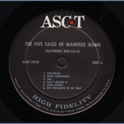 The Five Faces Of Manfred Mann - Original 1964 US Ascot label 12-track Mono LP