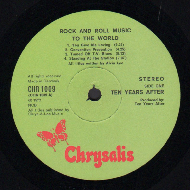 Rock &amp; Roll Music To The World - Original Danish 1972 8-track Vinyl LP