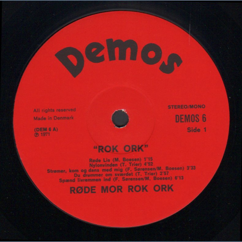 Rok Ork - Start-1970ies Danish Demos label 9-track 2nd Issue LP - 37,50
