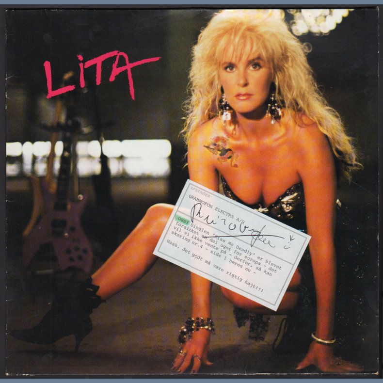 Lita - Unique 1988 German pressed 9-track vinyl - Handdecorated, Dedication, Autograph, Presskit