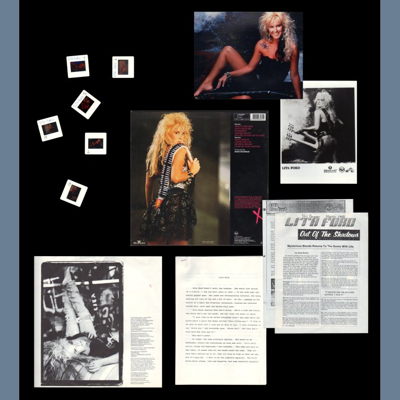 Lita - Unique 1988 German pressed 9-track vinyl - Handdecorated, Dedication, Autograph, Presskit