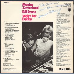 Waltz For Debby - 1973 Swedish Philips label 10-track Reissue LP - Autographed
