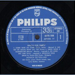 Waltz For Debby - 1973 Swedish Philips label 10-track Reissue LP - Autographed