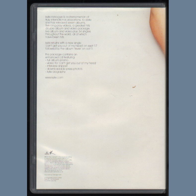 Fever - Rare 2001 UK Parlophone label Promotional Issue Electronic Press Kit/Enhanced CD