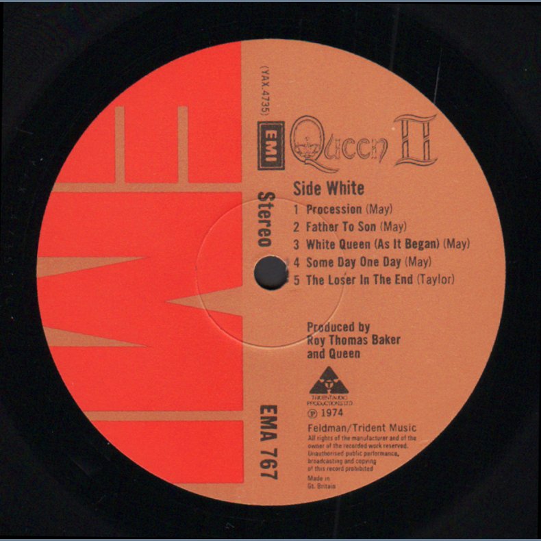 Queen II - Original 1974 UK Elektra label 11-track LP