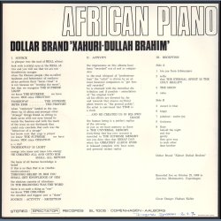 African Piano - Original 1970 Danish Spectator label 1st Pressing 9-track LP