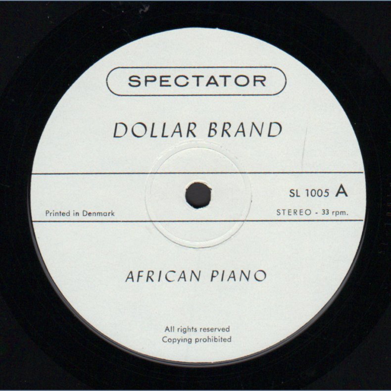 African Piano - Original 1970 Danish Spectator label 1st Pressing 9-track LP