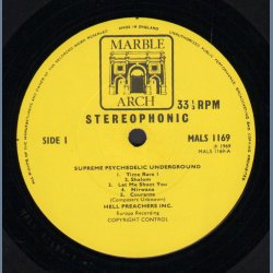Supreme Psychedelic Underground - Original 1969 UK Marble Arch label 10-track LP