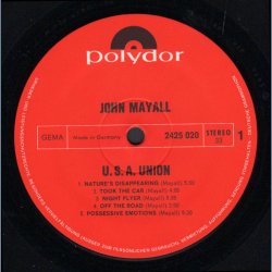 USA Union - Original 1970 German Polydor label 10-track LP - No Poster