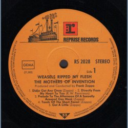 Weasels Ripped My Flesh - Original 1970 German Reprise label 6-track Stereo LP - Alternate Artwork
