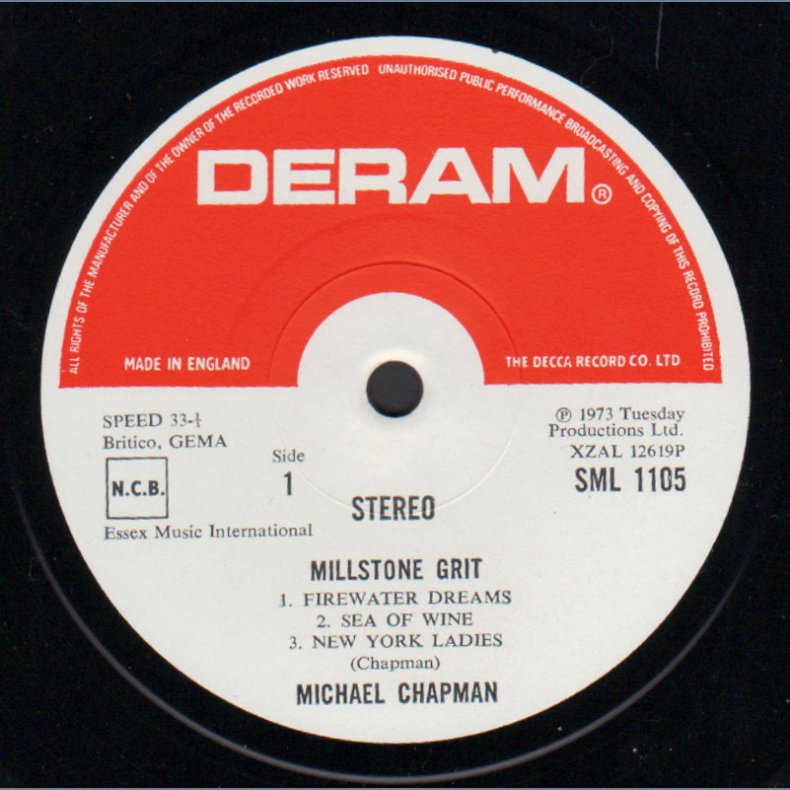Millstone Grit - Original 1973 UK Deram label 8-track LP