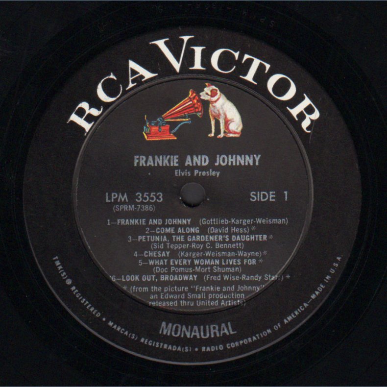 Frankie And Johnny - Original US 1966 RCA Victor label 12-track Mono LP - Incl Portrait Insert