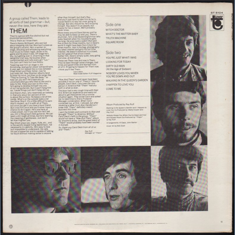 Now And Them - Original 1967 US Tower label 12-track Stereo LP 