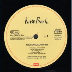 The Sensual World - Original 1989 European EMI label label 10-track LP  