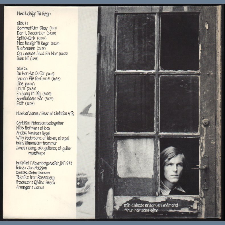 Med Udsigt Til Regn - 1973 German pressed Danish distributed 14-track LP