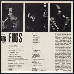 The Fugs - 1966-7 US ESP label 3rd Issue 10-track LP - Black And White Cover, Aligned Back Photos 
