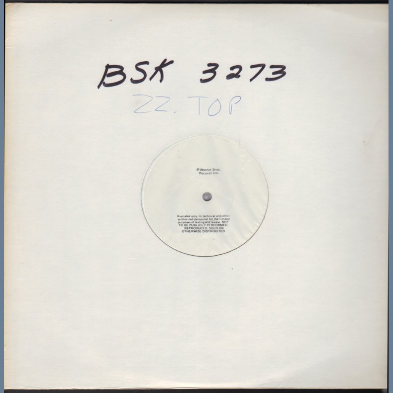 The Best Of ZZ Top - 1978 US Warner Bros 10-track Testpressing LP