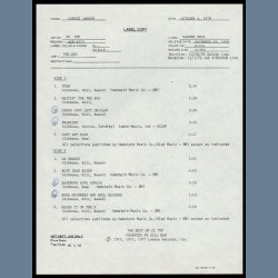 The Best Of ZZ Top - 1978 US Warner Bros 10-track Testpressing LP