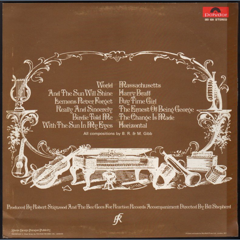 Horizontal - Original 1968 UK Polydor label 12-track Stereo LP