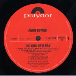 On This New Day - Original 1971 German Pressed Polydor label 10-track LP