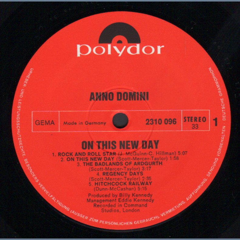 On This New Day - Original 1971 German Pressed Polydor label 10-track LP