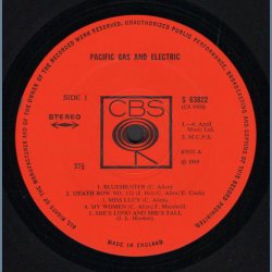 Pacific Gas And Electric - Original 1969 UK CBS label 7-track Stereo LP