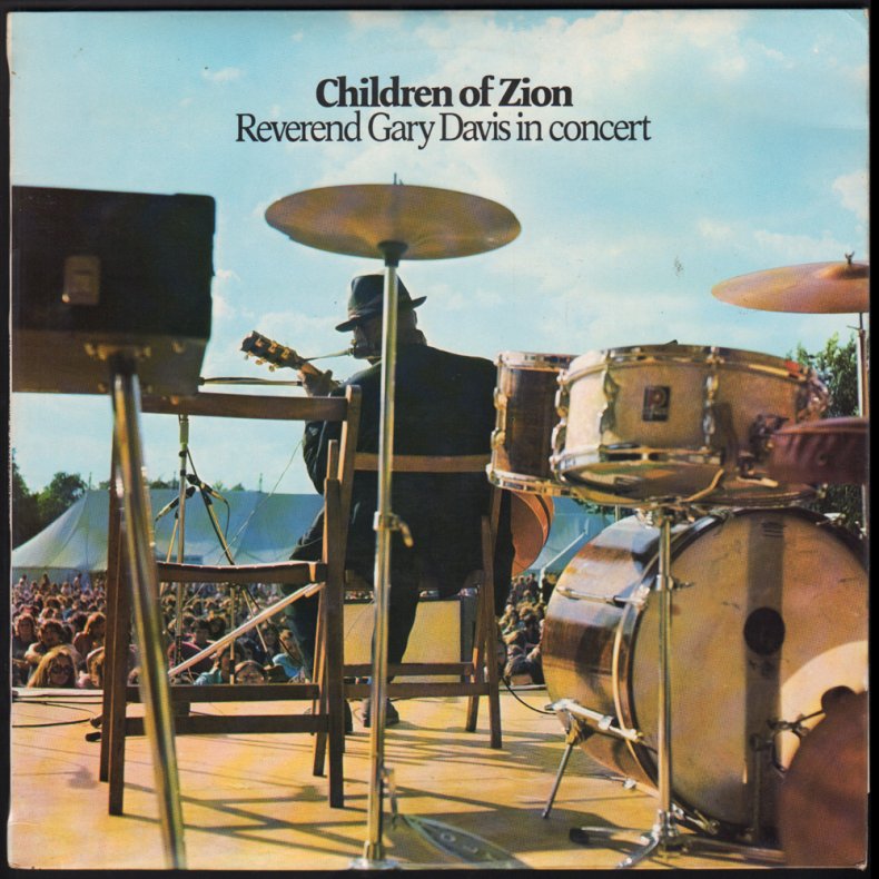 Children Of Zion: Reverend Gary Davis In Concert - Original 1972 UK  Transatlantic label 9-track LP