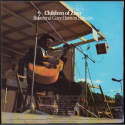 Children Of Zion: Reverend Gary Davis In Concert - Original 1972 UK  Transatlantic label 9-track LP