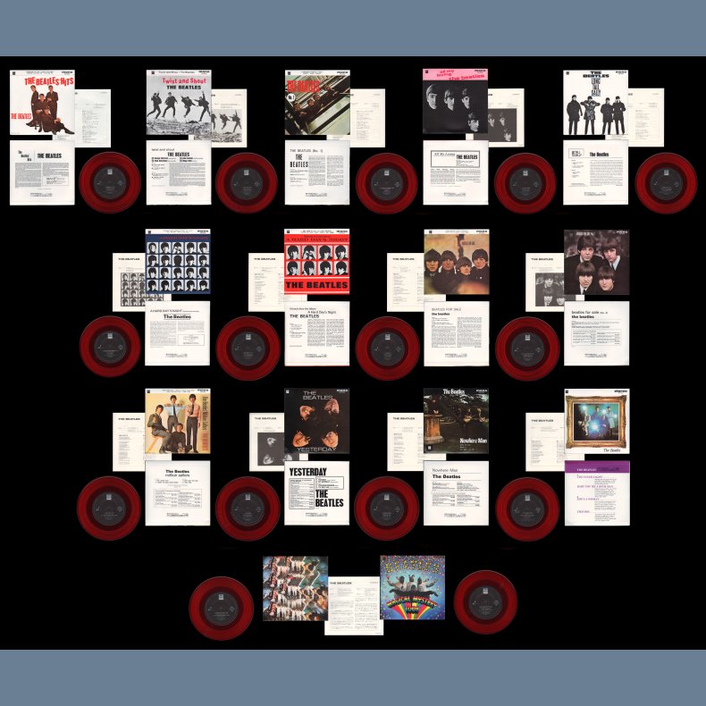The Beatles E.P.s Collection - Original 1981 Japanese EMI-Odeon label 15x7" EP Set